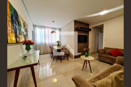 Sala de apartamento à venda com 3 quartos, 79m² em União, Belo Horizonte