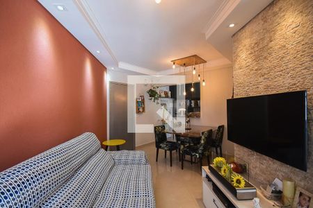 Sala de apartamento para alugar com 2 quartos, 52m² em Parque Taboão, Taboão da Serra