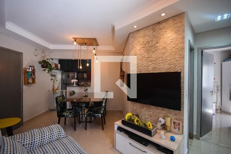 Sala de apartamento para alugar com 2 quartos, 52m² em Parque Taboão, Taboão da Serra