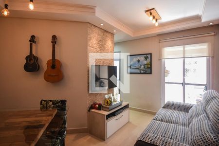 Sala de apartamento para alugar com 2 quartos, 52m² em Parque Taboão, Taboão da Serra