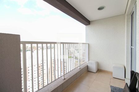 Varanda da Sala de apartamento para alugar com 1 quarto, 38m² em Belenzinho, São Paulo