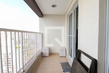 Varanda da Sala de apartamento para alugar com 1 quarto, 38m² em Belenzinho, São Paulo