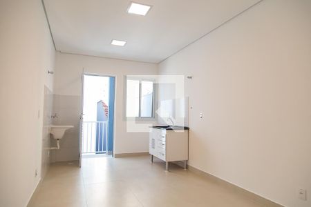 Sala/Cozinha de apartamento para alugar com 1 quarto, 32m² em Chácara Inglesa, São Paulo