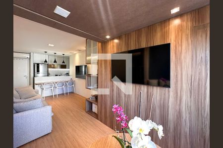 Sala  de apartamento à venda com 2 quartos, 55m² em Cidade Monções, São Paulo