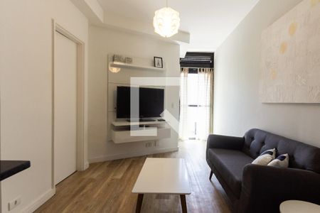 Sala de apartamento para alugar com 1 quarto, 33m² em Indianópolis, São Paulo
