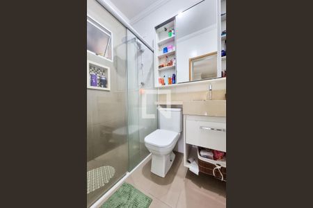 Banheiro da Suíte de casa para alugar com 2 quartos, 85m² em Parque Residencial Flamboyant, São José dos Campos