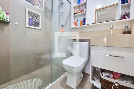 Banheiro da Suíte de casa para alugar com 2 quartos, 85m² em Parque Residencial Flamboyant, São José dos Campos