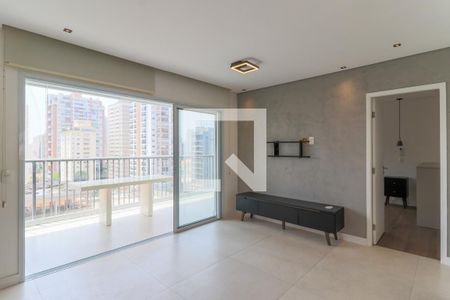Sala de apartamento à venda com 1 quarto, 65m² em Vila Cordeiro, São Paulo