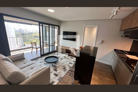 Sala de apartamento para alugar com 2 quartos, 70m² em Pinheiros, São Paulo