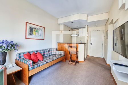 Sala de apartamento para alugar com 1 quarto, 36m² em Jardim São Dimas, São José dos Campos
