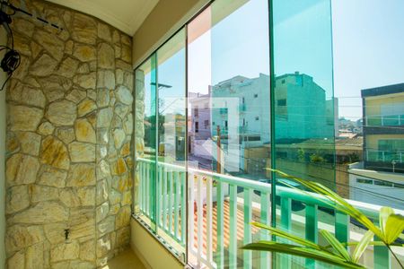 Varanda do quarto 1 de casa à venda com 3 quartos, 182m² em Vila Scarpelli, Santo André