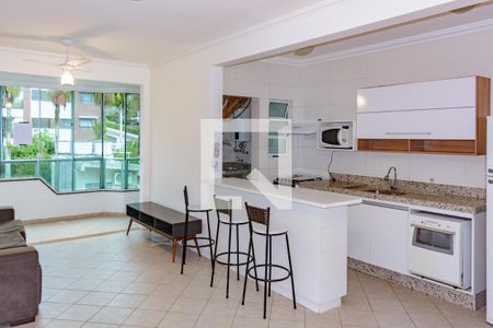 Sala de apartamento para alugar com 2 quartos, 89m² em Canasvieiras, Florianópolis