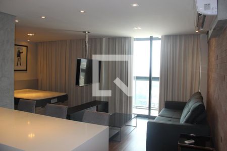 Sala de apartamento para alugar com 1 quarto, 46m² em Parque Campolim, Sorocaba