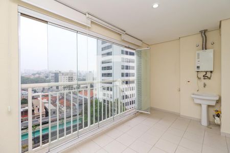 Varanda da Sala de apartamento à venda com 3 quartos, 73m² em Carandiru, São Paulo