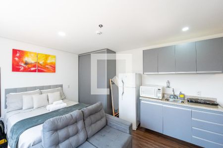 Sala/Quarto de kitnet/studio para alugar com 1 quarto, 27m² em Vila Clementino, São Paulo