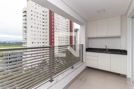 Sacada de apartamento para alugar com 1 quarto, 52m² em Parque Residencial Aquarius, São José dos Campos