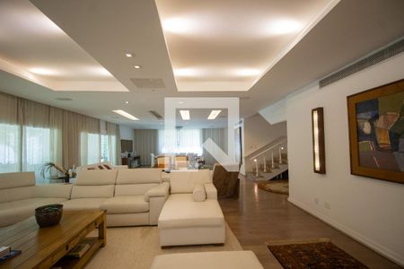 Sala de casa de condomínio à venda com 4 quartos, 720m² em Barra da Tijuca, Rio de Janeiro