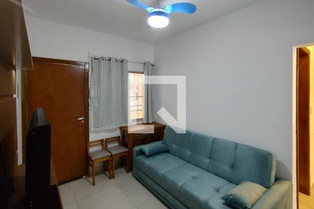 Sala de apartamento para alugar com 2 quartos, 45m² em Guilhermina, Praia Grande
