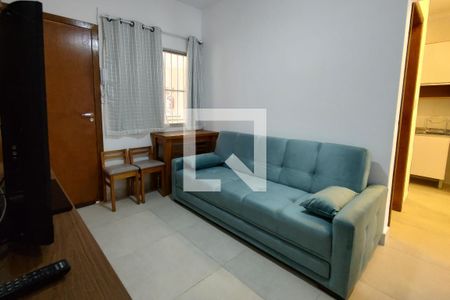 Sala de apartamento para alugar com 2 quartos, 45m² em Guilhermina, Praia Grande