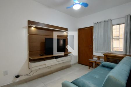 Sala de apartamento para alugar com 2 quartos, 45m² em Guilhermina, Praia Grande