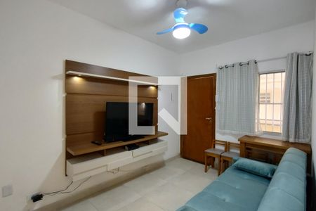 Sala de apartamento para alugar com 2 quartos, 45m² em Guilhermina, Praia Grande