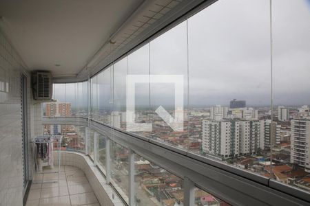 Varanda da Sala de apartamento para alugar com 2 quartos, 94m² em Guilhermina, Praia Grande