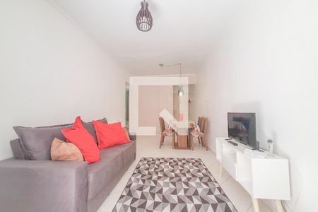 Sala 1 de apartamento para alugar com 2 quartos, 62m² em Balneário Cidade Atlântica, Guarujá