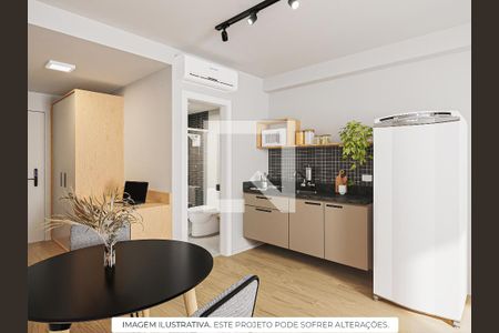 Apartamento para alugar com 28m², 1 quarto e sem vaga