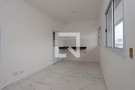 Sala/Cozinha de apartamento para alugar com 1 quarto, 39m² em Chácara Mafalda, São Paulo