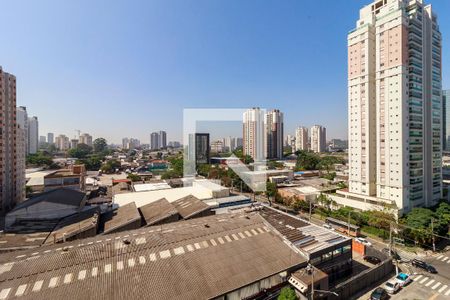 Sala - Vista de apartamento à venda com 1 quarto, 28m² em Jardim Caravelas, São Paulo