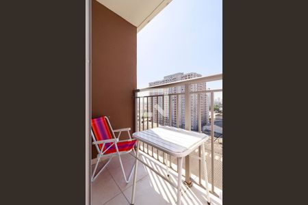 Sala - Varanda de apartamento à venda com 1 quarto, 28m² em Jardim Caravelas, São Paulo