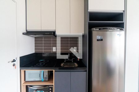 Cozinha de kitnet/studio para alugar com 1 quarto, 26m² em Vila Clementino, São Paulo