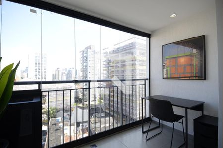 Varanda de kitnet/studio para alugar com 1 quarto, 28m² em Vila Mariana, São Paulo