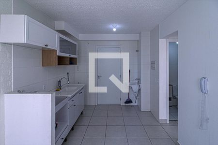sala, cozinha e área de serviço compartilhadas_5 de apartamento para alugar com 2 quartos, 32m² em Parque Fongaro, São Paulo