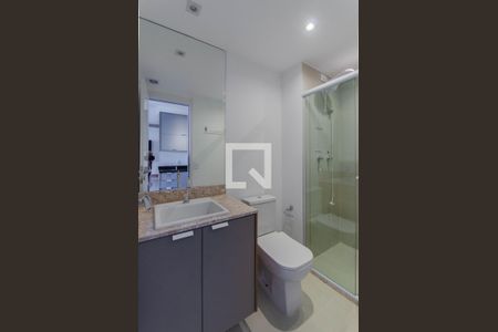 Banheiro de kitnet/studio para alugar com 1 quarto, 25m² em Vila Mariana, São Paulo