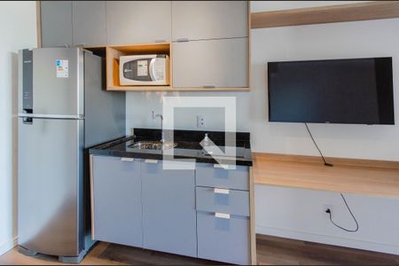 Cozinha de kitnet/studio para alugar com 1 quarto, 25m² em Vila Mariana, São Paulo