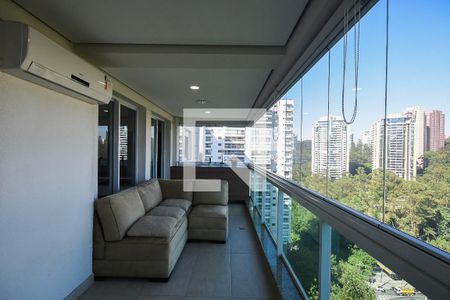 Varanda  de apartamento para alugar com 3 quartos, 142m² em Parque do Morumbi, São Paulo