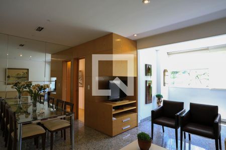 Sala de apartamento para alugar com 3 quartos, 90m² em Lourdes, Belo Horizonte