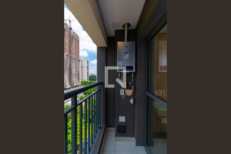 Varanda da Sala de apartamento à venda com 1 quarto, 28m² em Vila Independência, São Paulo