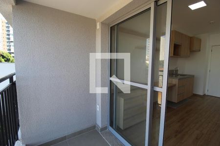 Varanda da Sala de kitnet/studio à venda com 1 quarto, 31m² em Moema, São Paulo