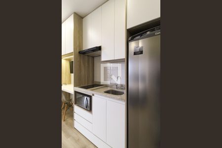 Cozinha de apartamento para alugar com 1 quarto, 24m² em Jardim Paulista, São Paulo