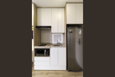 Cozinha de apartamento para alugar com 1 quarto, 24m² em Jardim Paulista, São Paulo