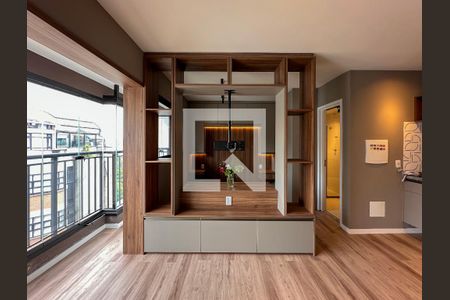 Sala de apartamento para alugar com 1 quarto, 31m² em Campo Belo, São Paulo