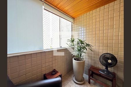 Varanda de apartamento à venda com 3 quartos, 92m² em Funcionários, Belo Horizonte