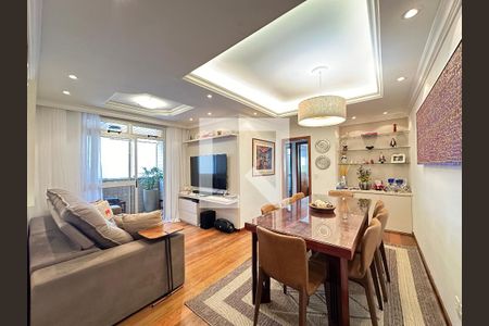 Sala de apartamento à venda com 3 quartos, 92m² em Funcionários, Belo Horizonte