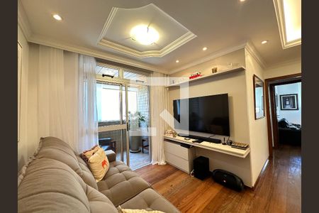 Sala de apartamento à venda com 3 quartos, 92m² em Funcionários, Belo Horizonte