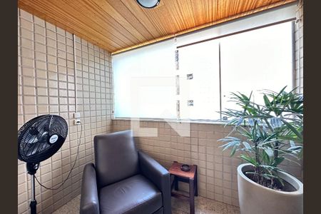 Varanda de apartamento à venda com 3 quartos, 92m² em Funcionários, Belo Horizonte