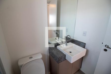 Banheiro da Suíte de apartamento para alugar com 1 quarto, 36m² em Campo Belo, São Paulo