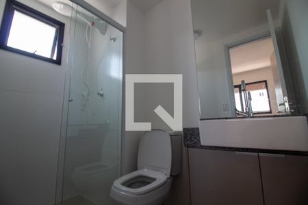 Banheiro da Suíte de apartamento para alugar com 1 quarto, 36m² em Campo Belo, São Paulo
