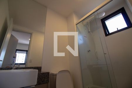 Banheiro da Suíte de apartamento à venda com 1 quarto, 36m² em Campo Belo, São Paulo